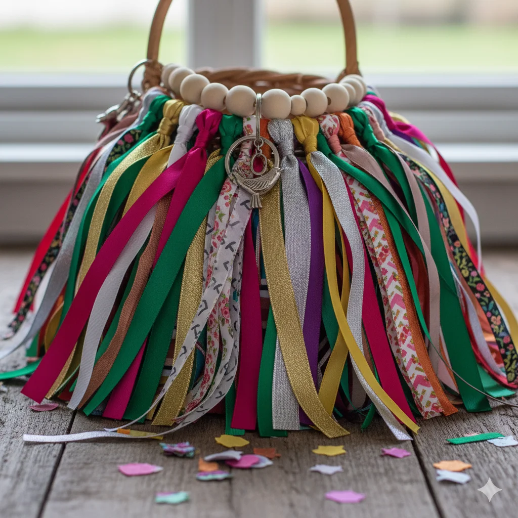 17 Unique Eco-Friendly Recycled Art Ideas for Beginners 18 Scrap Ribbon Tassels