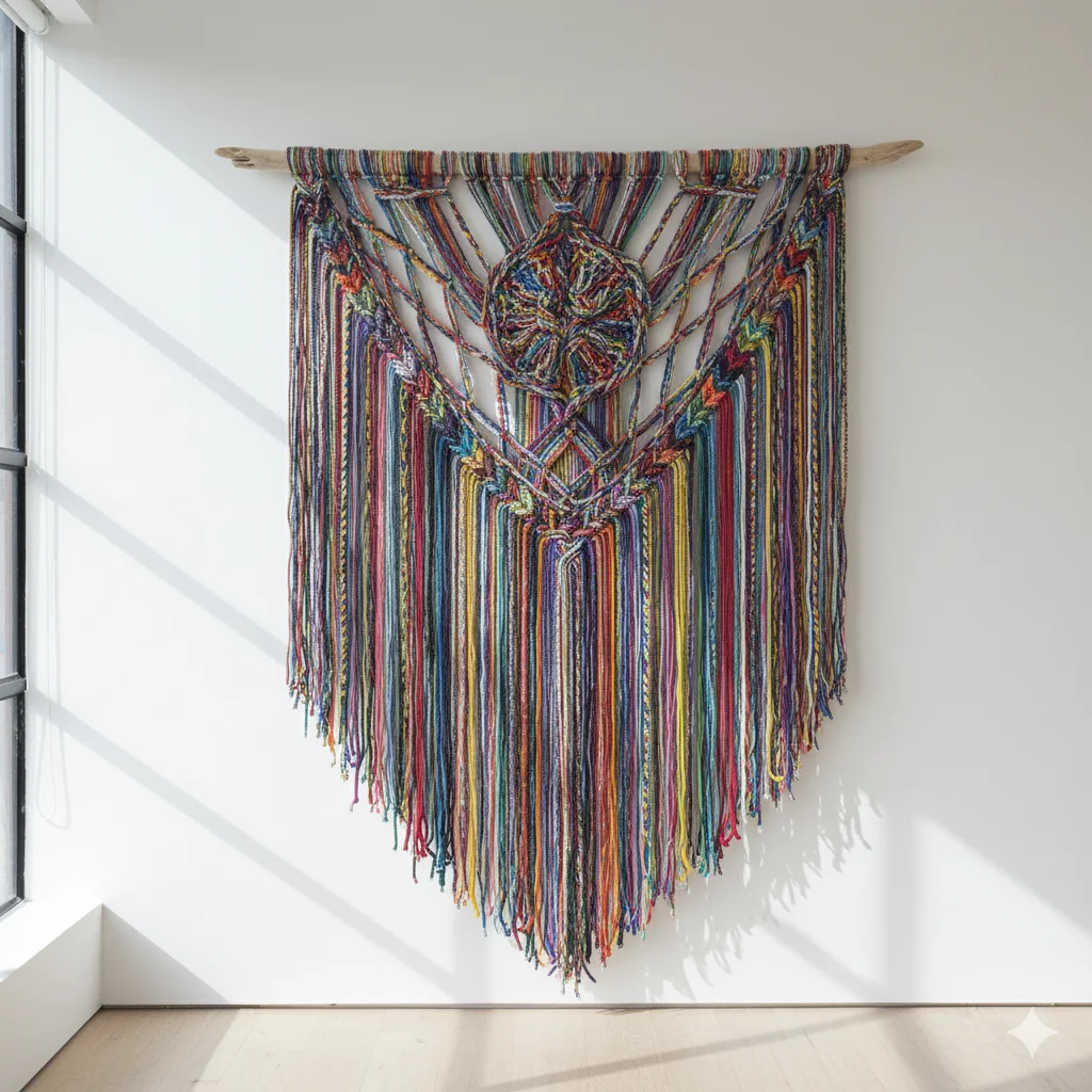 17 Unique Eco-Friendly Recycled Art Ideas for Beginners 15 Shoelace Wall Hangings