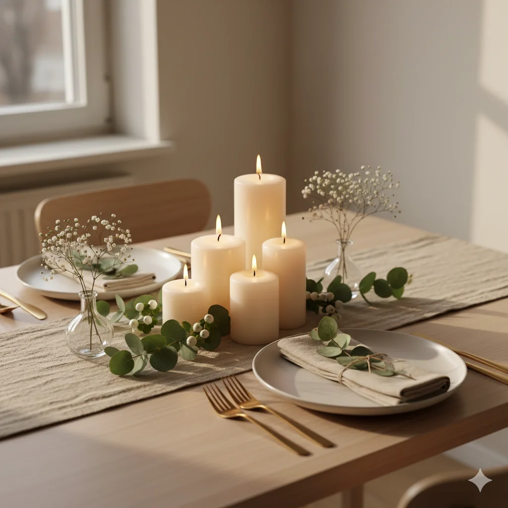 13 Minimalist Holiday Decor Ideas for Small Spaces 8 Simplified Table Settings