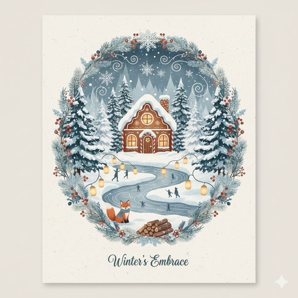 13 Festive Bathroom Touches for Christmas (Easy & Cozy Ideas) 14 Use Winter Themed Artwork or Printables