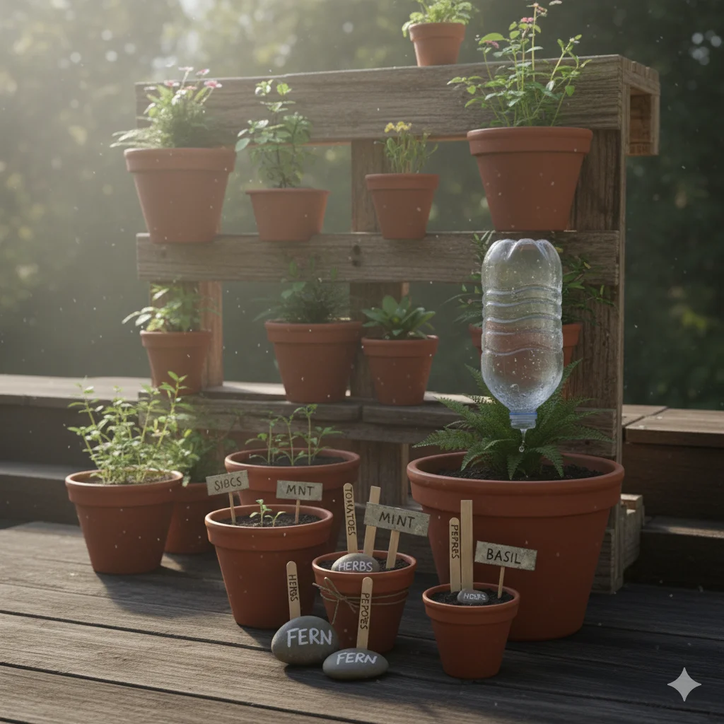 17 Easy Gardening Hacks to Grow Healthy Plants at Home – DIY Tips for Beginners 10 Vertical Garden with Pallets