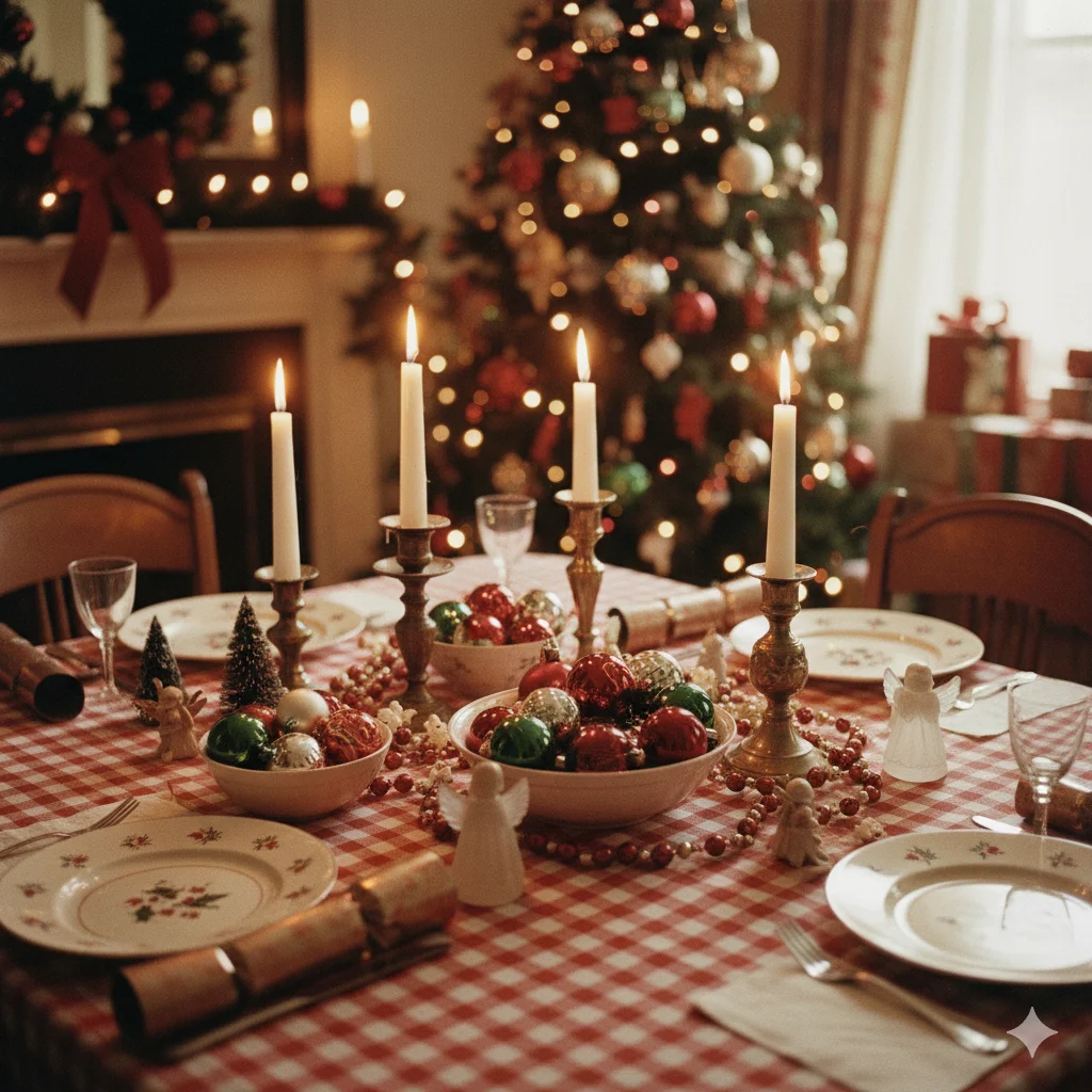 13 Best Festive Dining Table Decoration Ideas for the Holiday Season 5 Vintage Christmas dining table