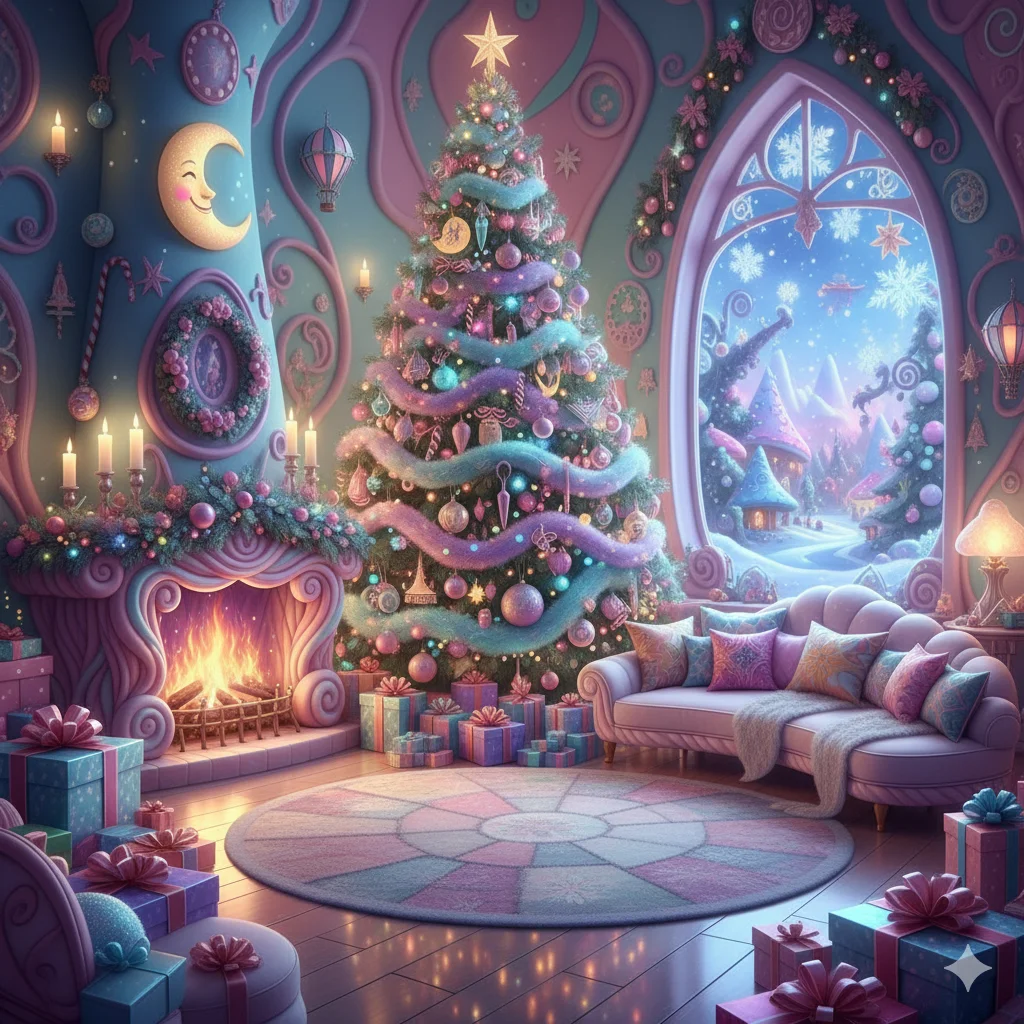 15 Cozy Christmas Living Room Ideas to Transform Your Home This Holiday Season 8 Whimsical Christmas Wonderland