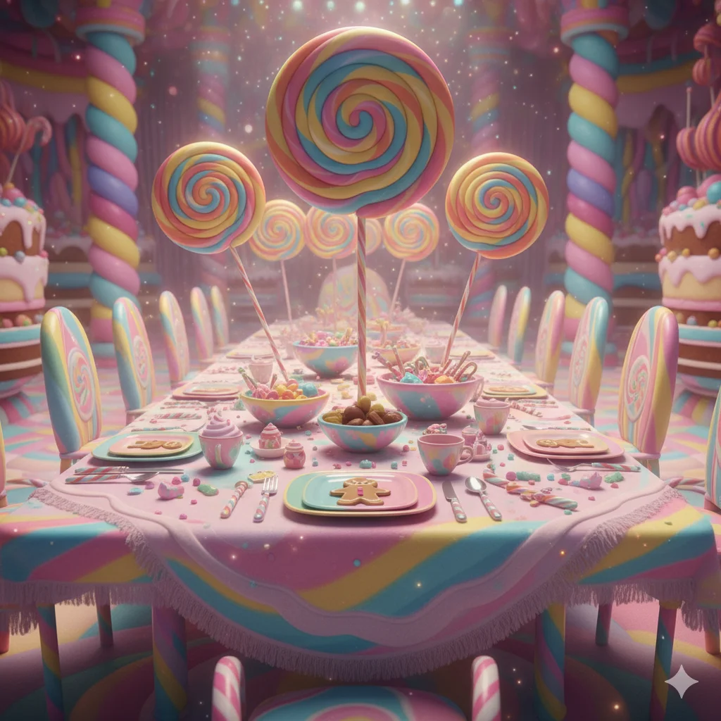 13 Best Festive Dining Table Decoration Ideas for the Holiday Season 10 Whimsical candy themed festive dining table