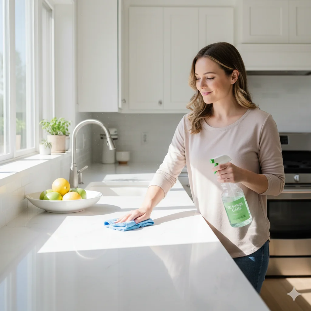 13 Easy Kitchen Cleaning Hacks for Busy Moms 2 microfiber cloth