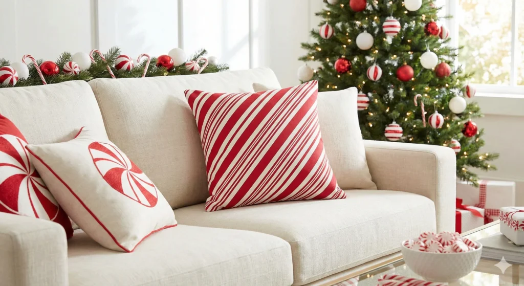 13 Christmas Pillows to Transform Your Holiday Decor in 2026 12 Candy Cane Stripe Pillow