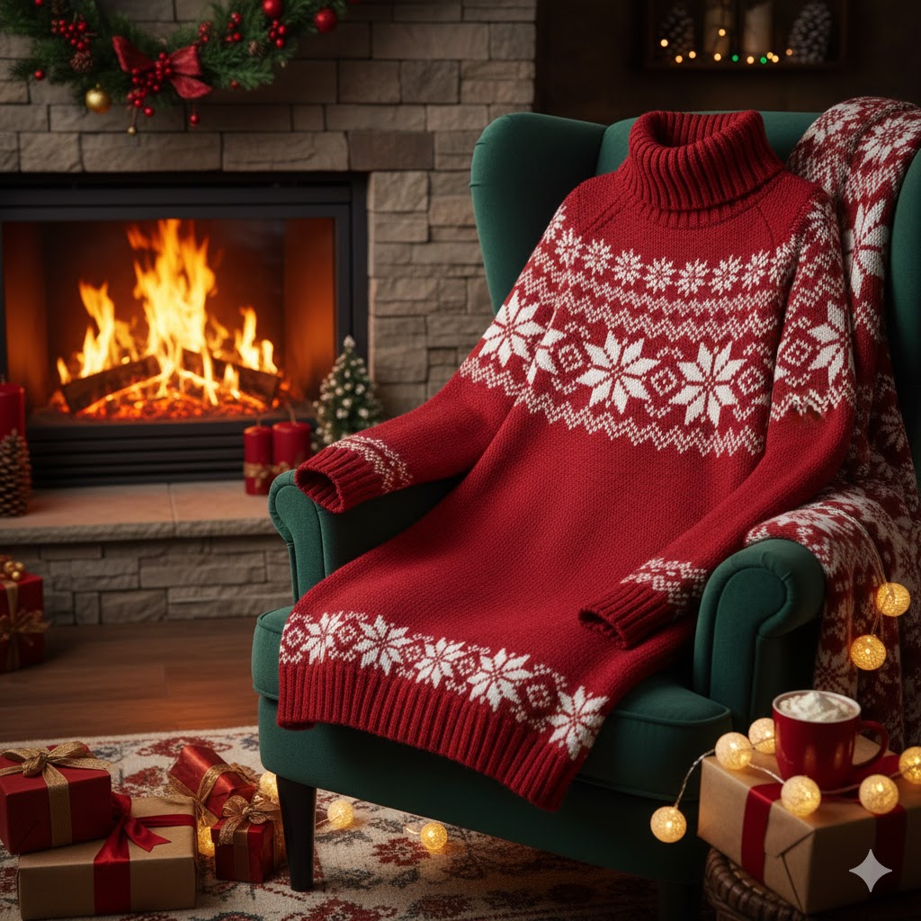 Christmas themed Sweater Dress