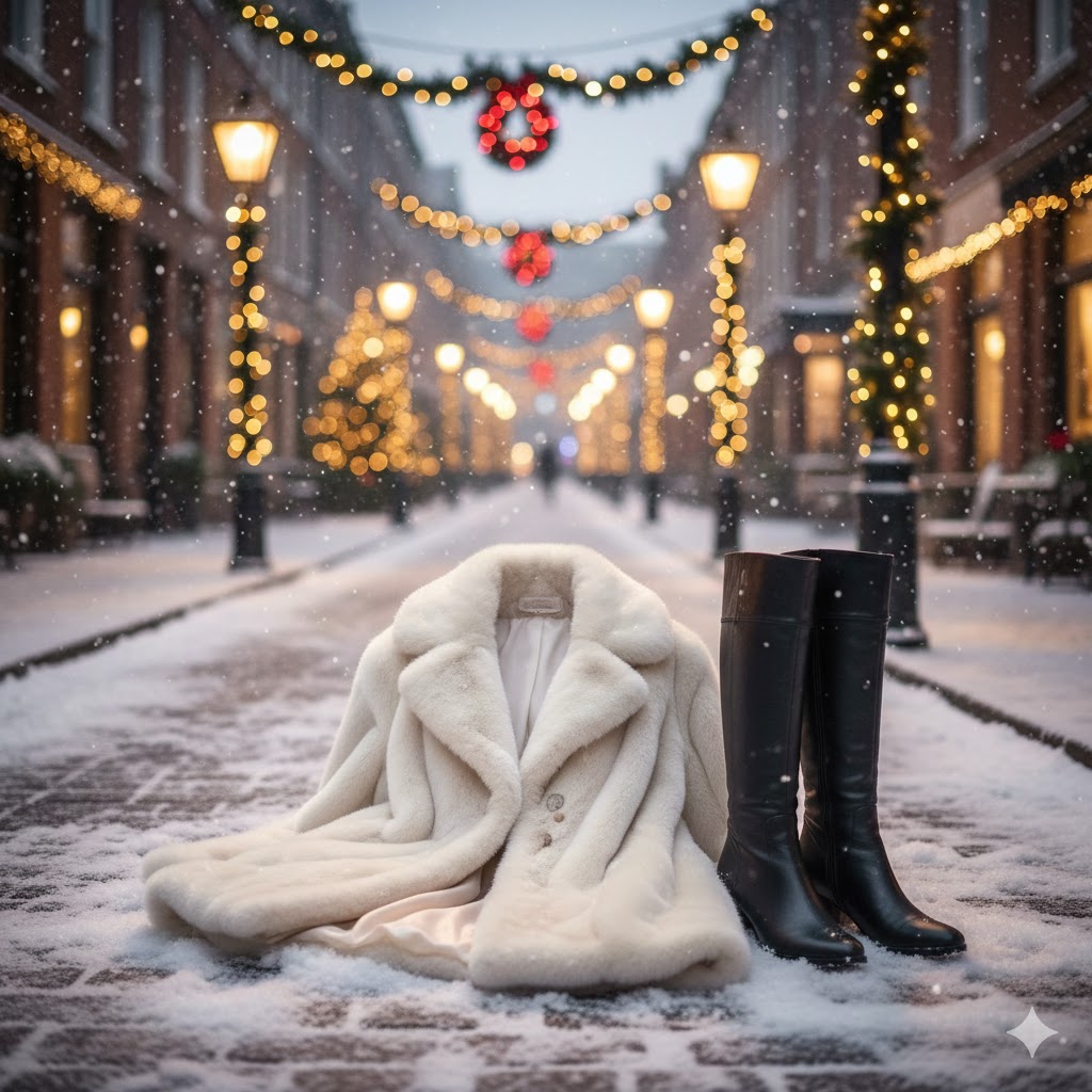 Faux Fur Coat Boots