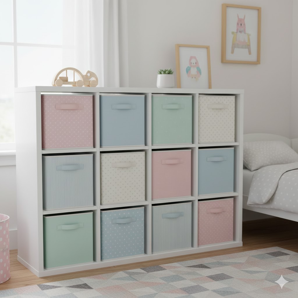Foldable fabric cubes