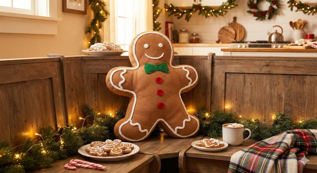 13 Christmas Pillows to Transform Your Holiday Decor in 2026 8 Gingerbread Man Pillow
