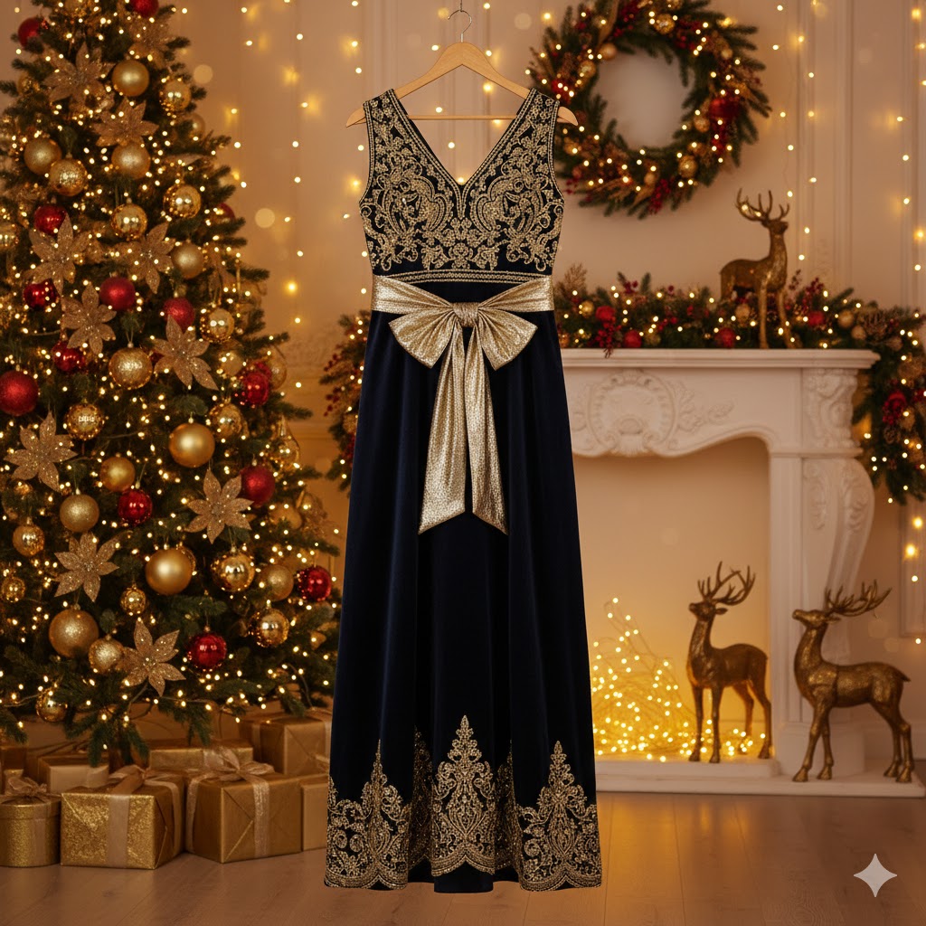 Gold Accented Dress