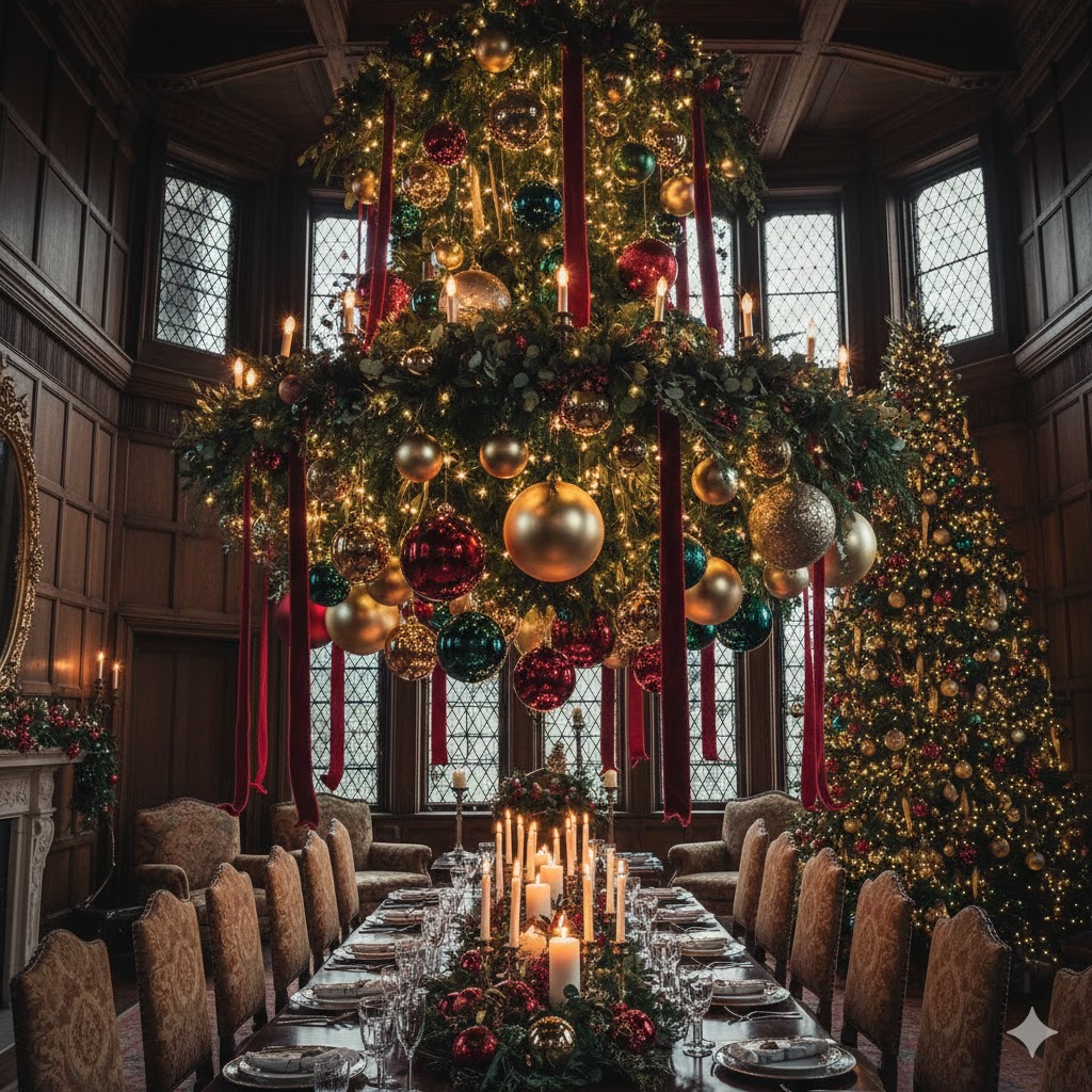 17 Christmas Chandelier Decorating Ideas to Elevate Your Holiday Decor 18 Grand Christmas chandelier