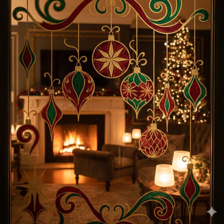 11 Christmas Window Painting & Decorating Ideas (Festive, Easy & Trending)