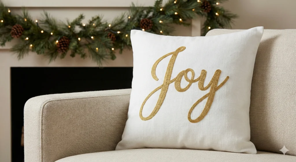 13 Christmas Pillows to Transform Your Holiday Decor in 2026 13 Joy or Noel Word Pillow