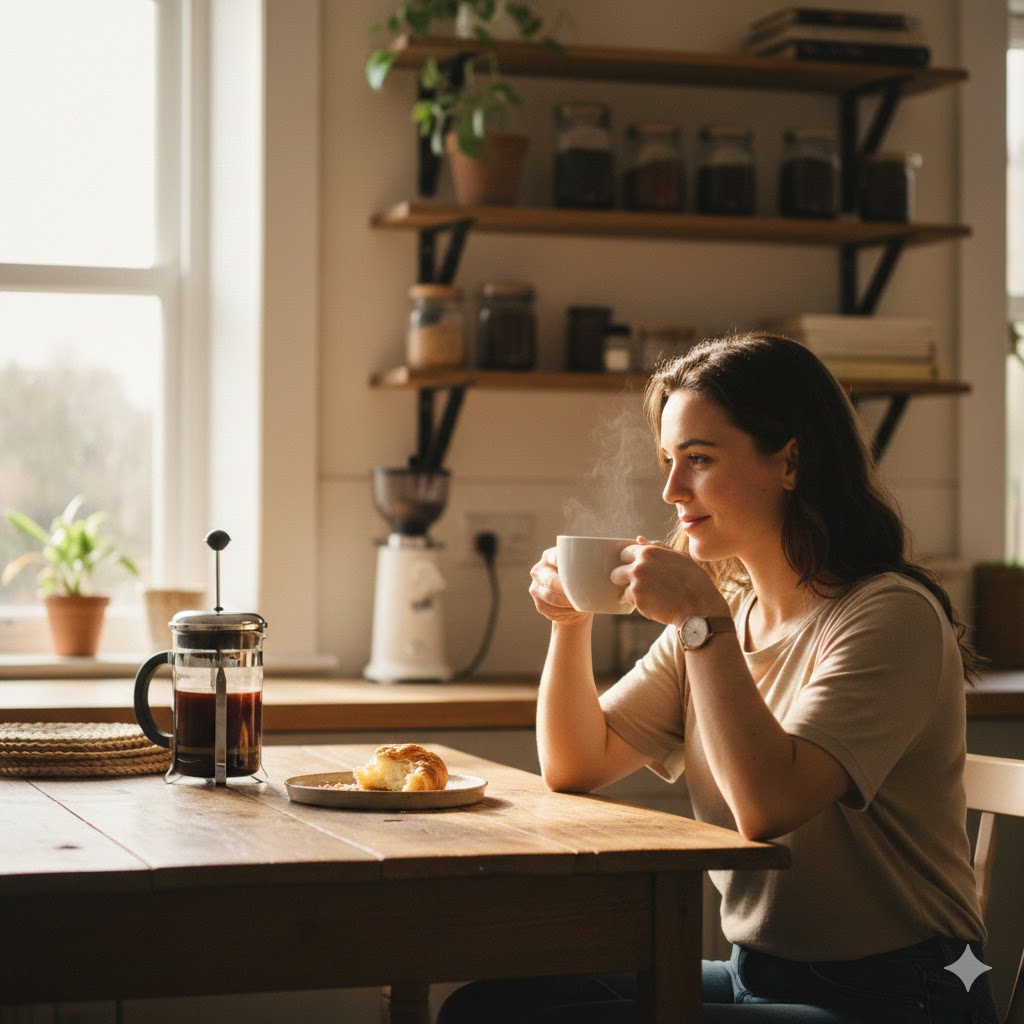 21 Creative At-Home Photoshoot Ideas for Aesthetic Indoor Photography (With Easy Setup Tips) 6 Kitchen Coffee Lifestyle