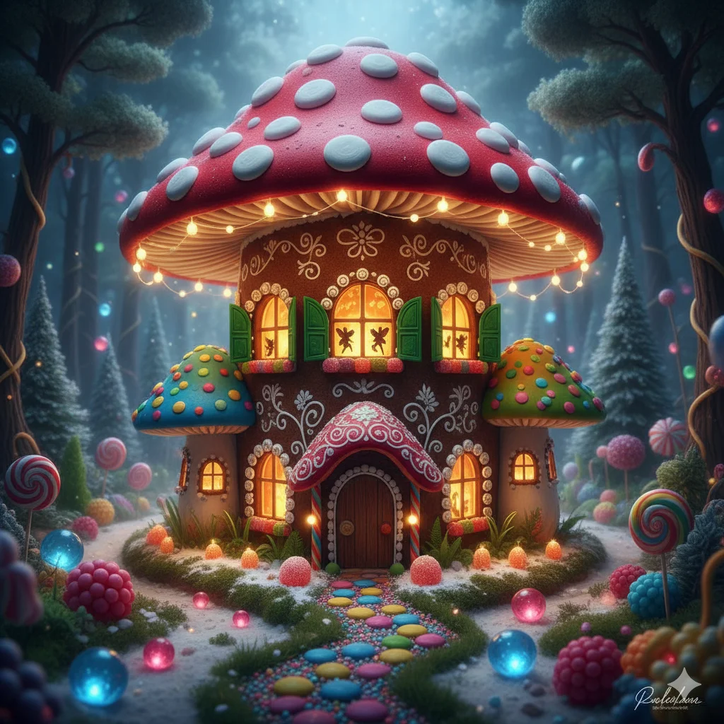 13 Creative Gingerbread House Ideas for 2026 8 Mushroom Fairy Gingerbread House