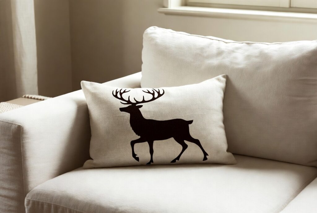 13 Christmas Pillows to Transform Your Holiday Decor in 2026 4 Reindeer Silhouette Linen Pillow