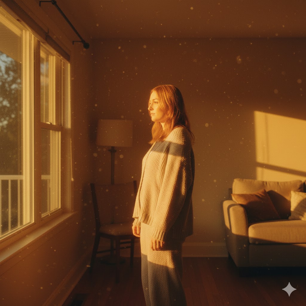 21 Creative At-Home Photoshoot Ideas for Aesthetic Indoor Photography (With Easy Setup Tips) 21 Sunset Room Glow