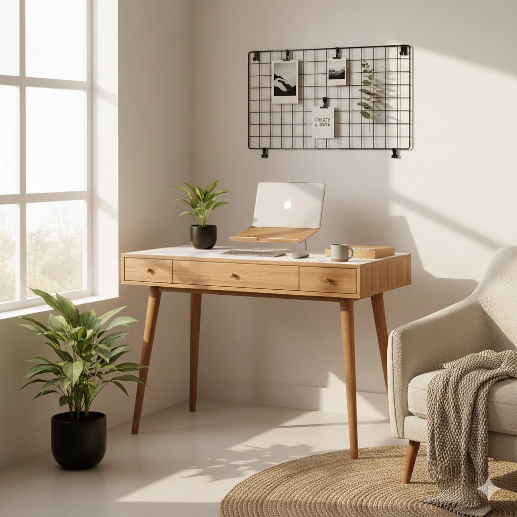 11 Aesthetic Desk Organization Ideas | Stylish & Organized Workspaces 4 Wall Grid
