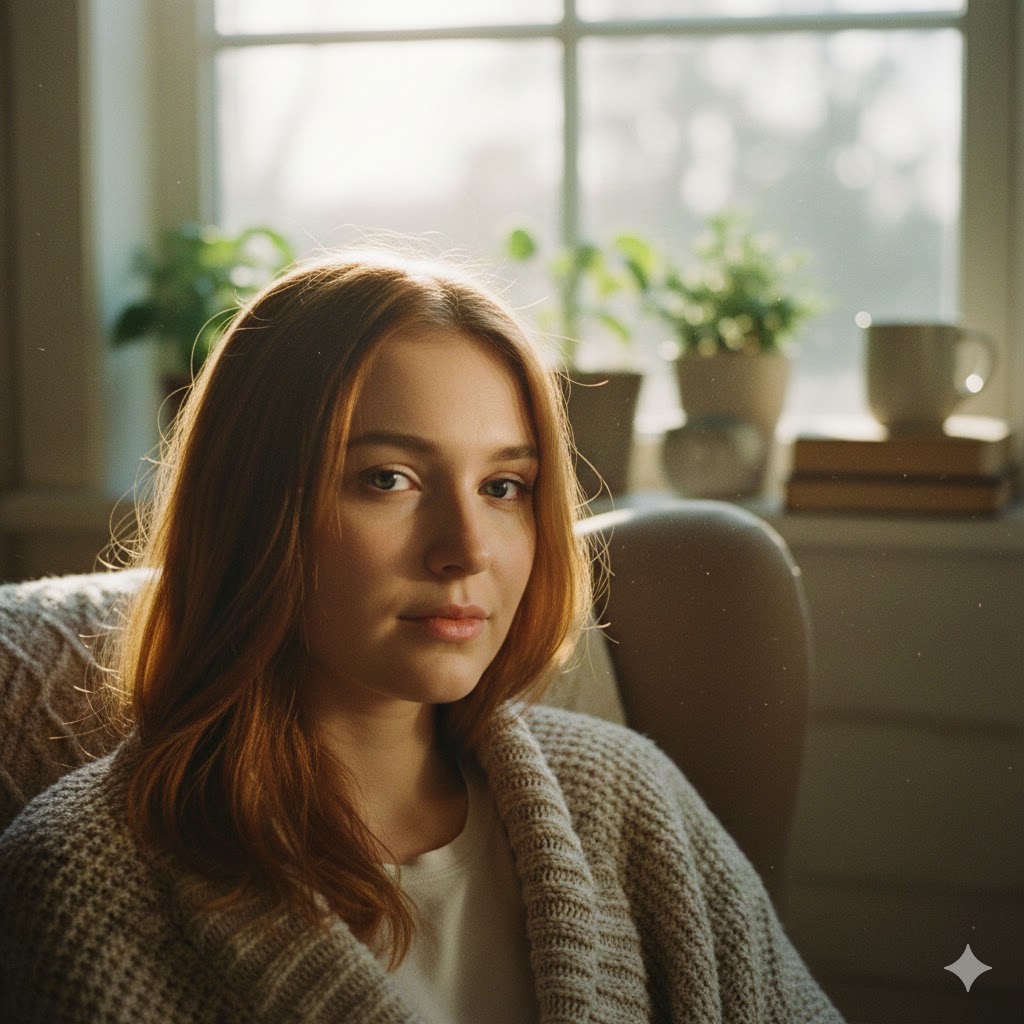 21 Creative At-Home Photoshoot Ideas for Aesthetic Indoor Photography (With Easy Setup Tips) 2 Window Light Portrait