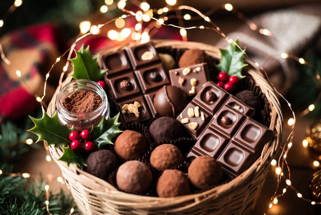 12 Unique Christmas Gift Baskets for 2026 – Perfect Holiday Gift Ideas 3 chocolate basket
