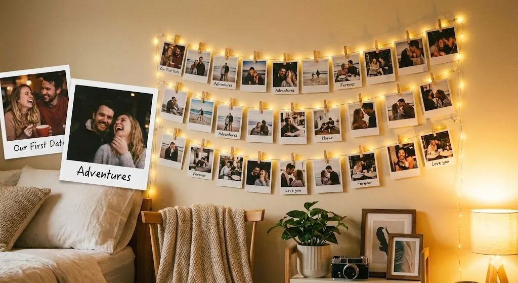 23 Creative Valentine’s Day Gift Ideas That Feel Truly Special 4 Aesthetic Polaroid Wall Set