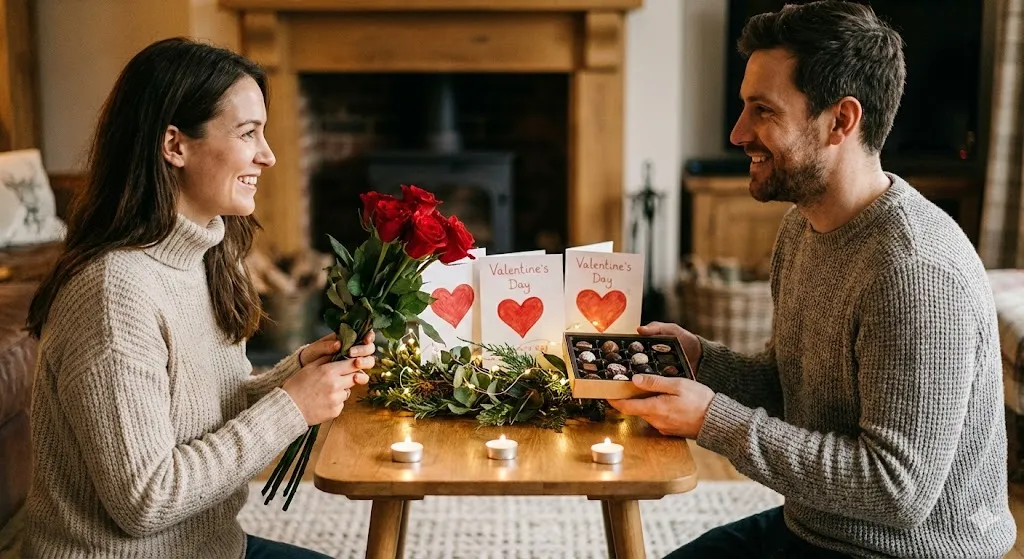 15 Unique Valentine’s Day Traditions Around the World 12 American couple exchanging roses