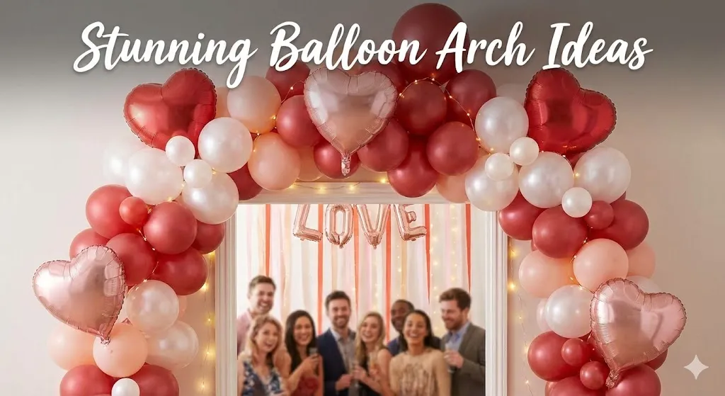 16 Creative Valentine’s Day Decoration Ideas to Make Your Celebration Unforgettable 13 Balloon Arch