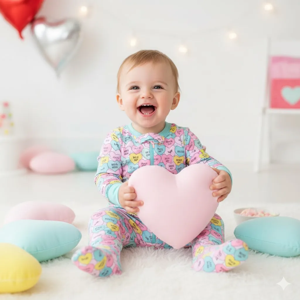 Candy Heart Print Outfit