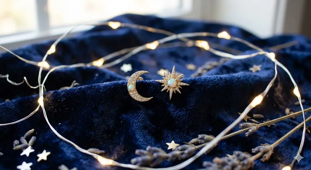 20 Jewellery Ideas to Wear on Valentine’s Day: Romantic, Trendy & Meaningful 14 Celestial star and moon earrings