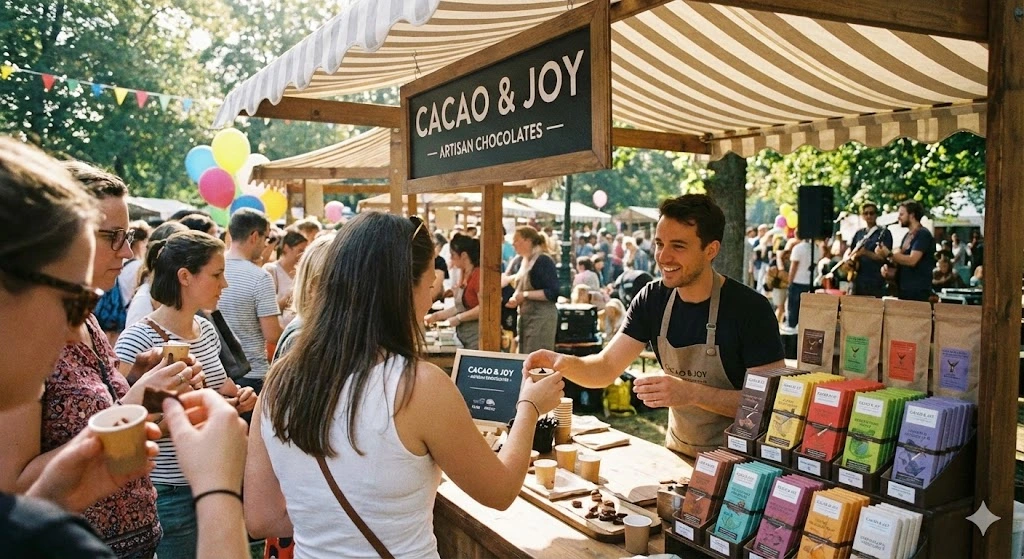 Chocolate Tasting Booth