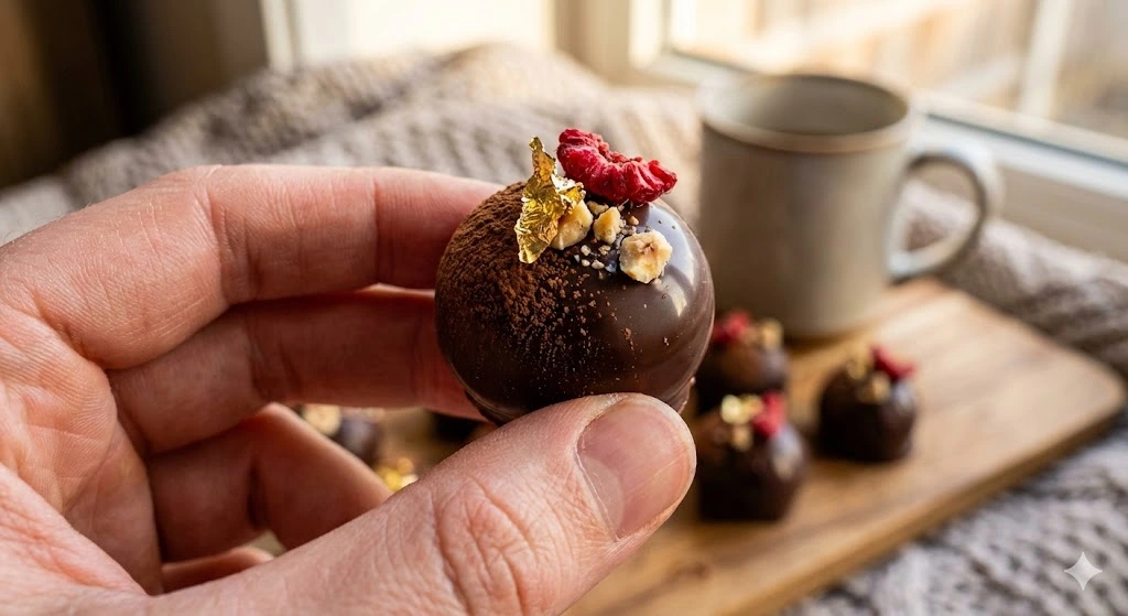 Close up of Handmade Chocolate