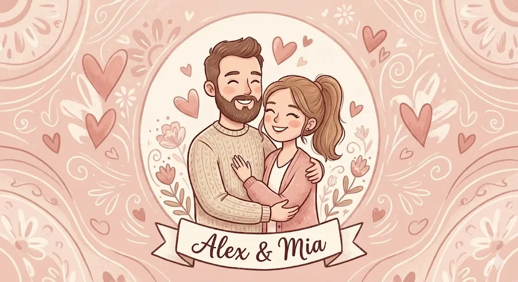 20 Valentine’s Day Gift Ideas for Your Loved One (2026 Edition) 6 Custom Couple Illustration