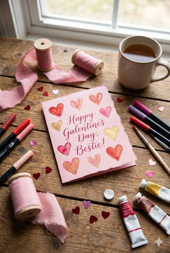 DIY Galentines Day Card