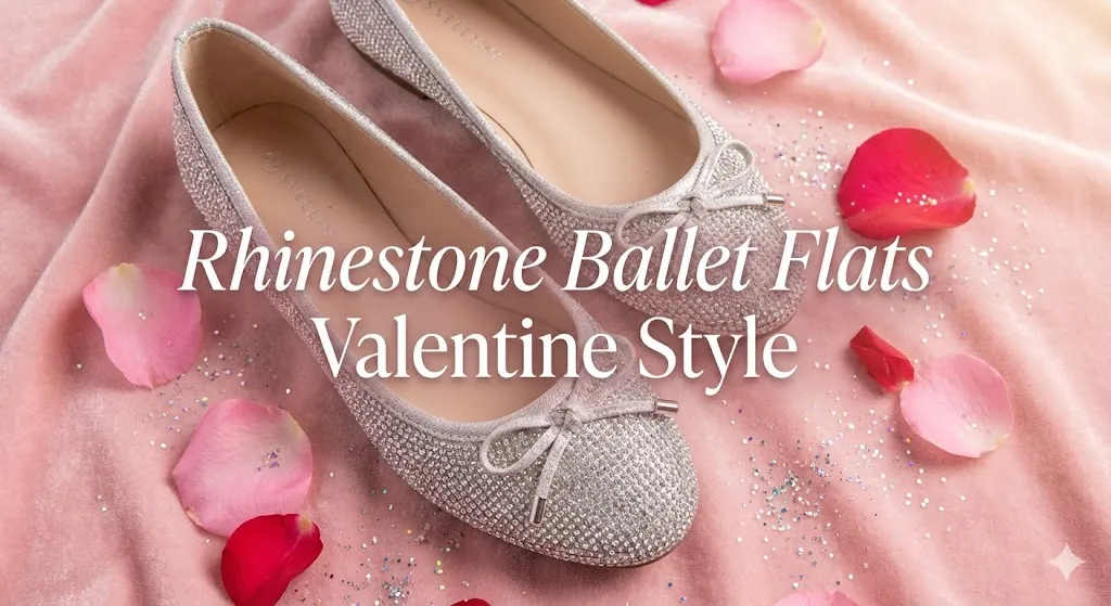 Elegant Rhinestone Ballet Flats