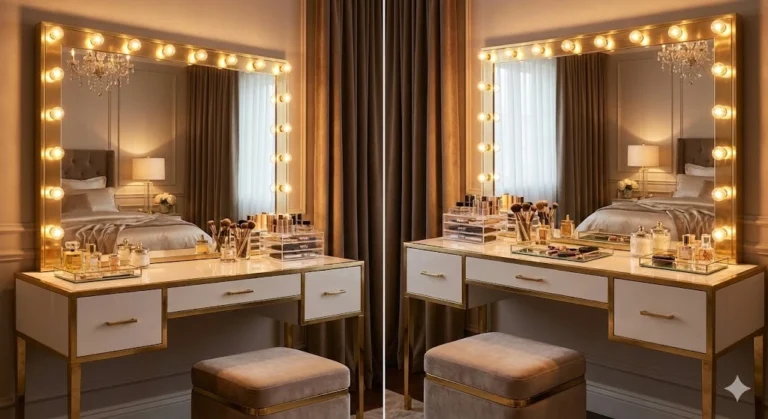 16 Gorgeous Makeup Vanity Ideas for Stylish & Organized Beauty Spaces