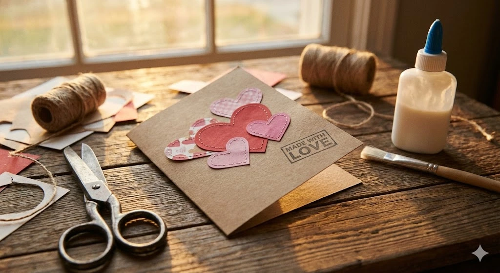 Handmade Valentine card