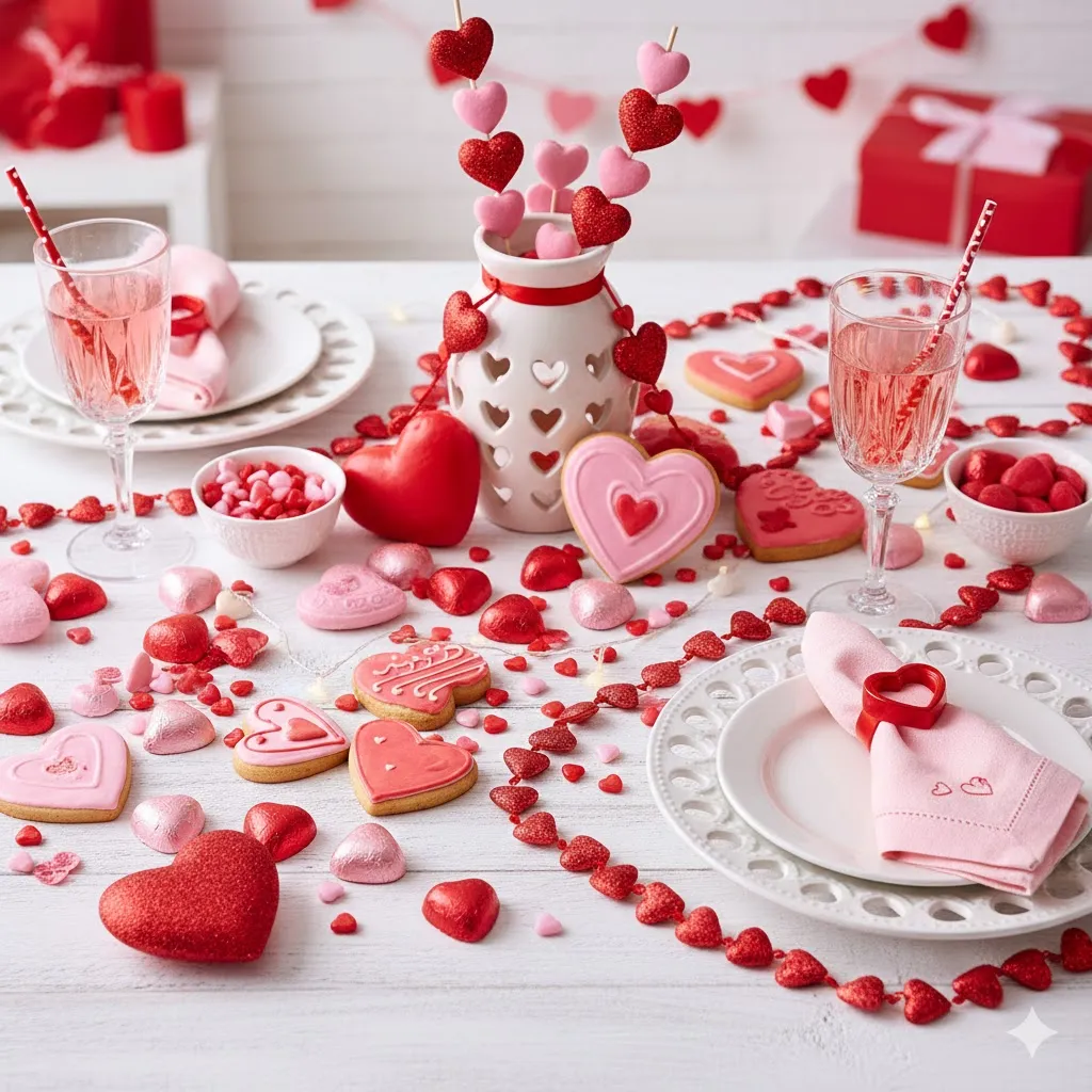 14 Valentine’s Day Table Setup Ideas for 2026 7 Heart Themed Table