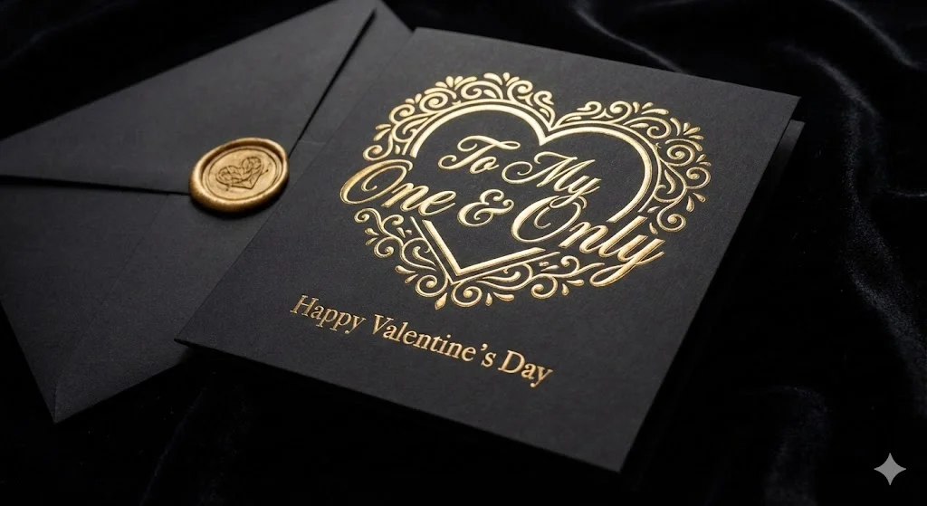 Luxury Valentine card