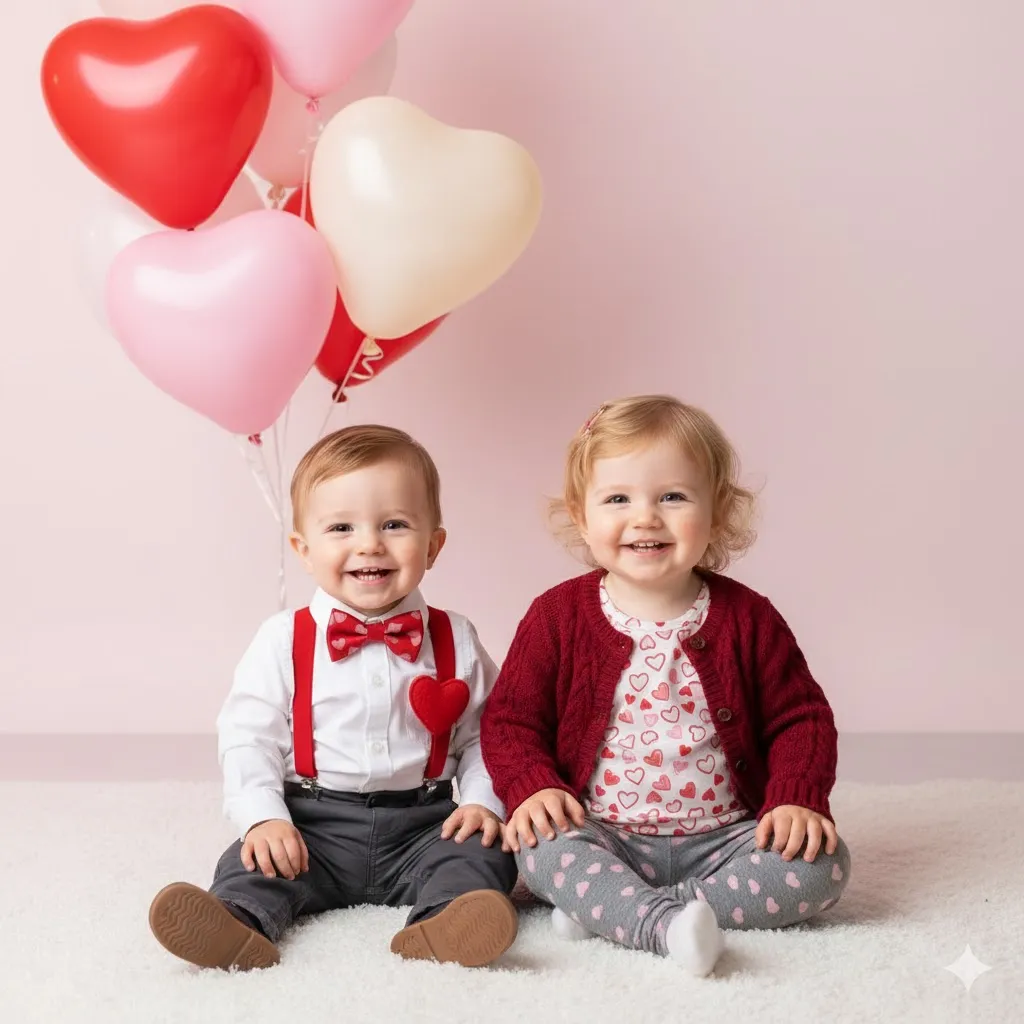 Matching Sibling Valentine Outfits