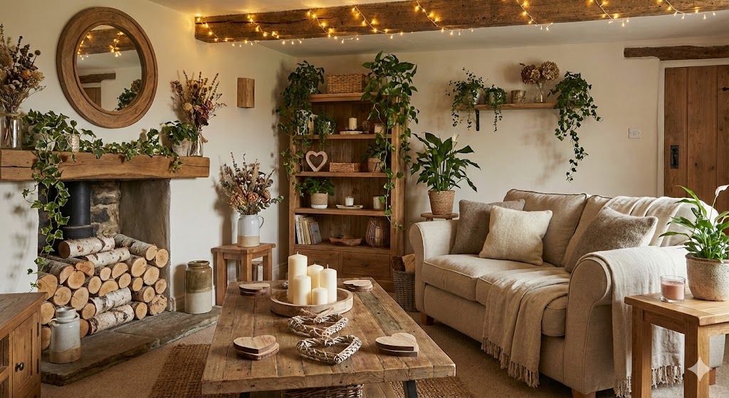 17 Valentine’s Day Living Room Decor Ideas to Create a Romantic Home 17 Nature inspired Valentine living room decor