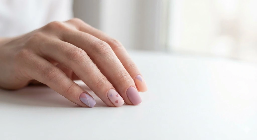 20 Nail Ideas for Valentine’s Day That Everyone Will Love 15 Pastel Valentine nail