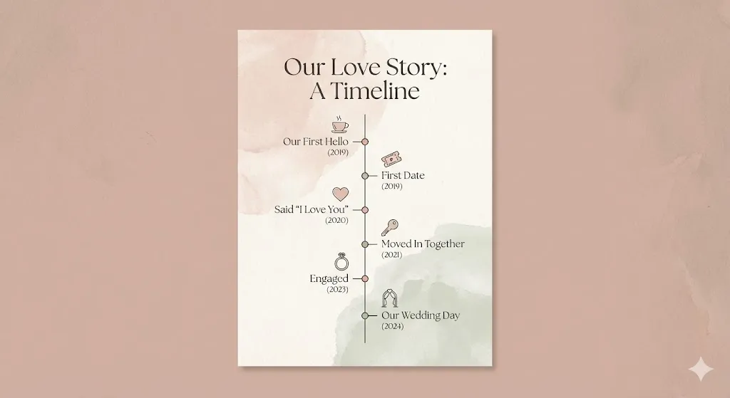 23 Creative Valentine’s Day Gift Ideas That Feel Truly Special 12 Relationship Timeline Poster