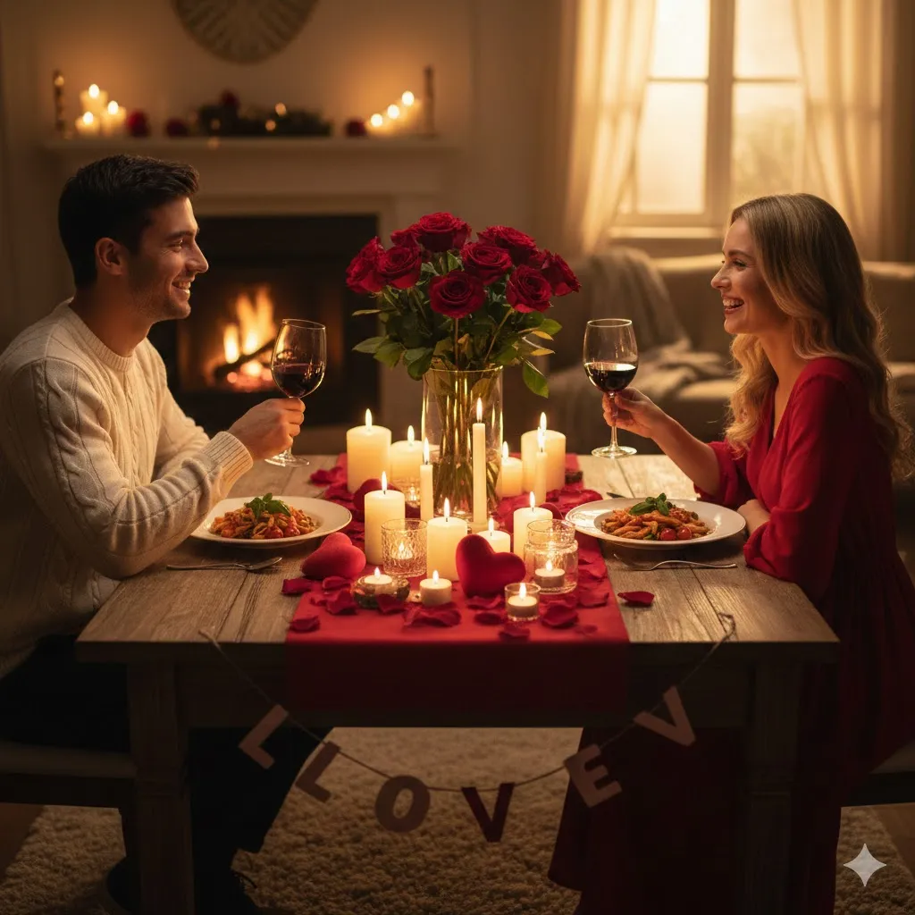 15 Things to Do on Valentine’s Day 2026 2 Romantic Dinner at Home