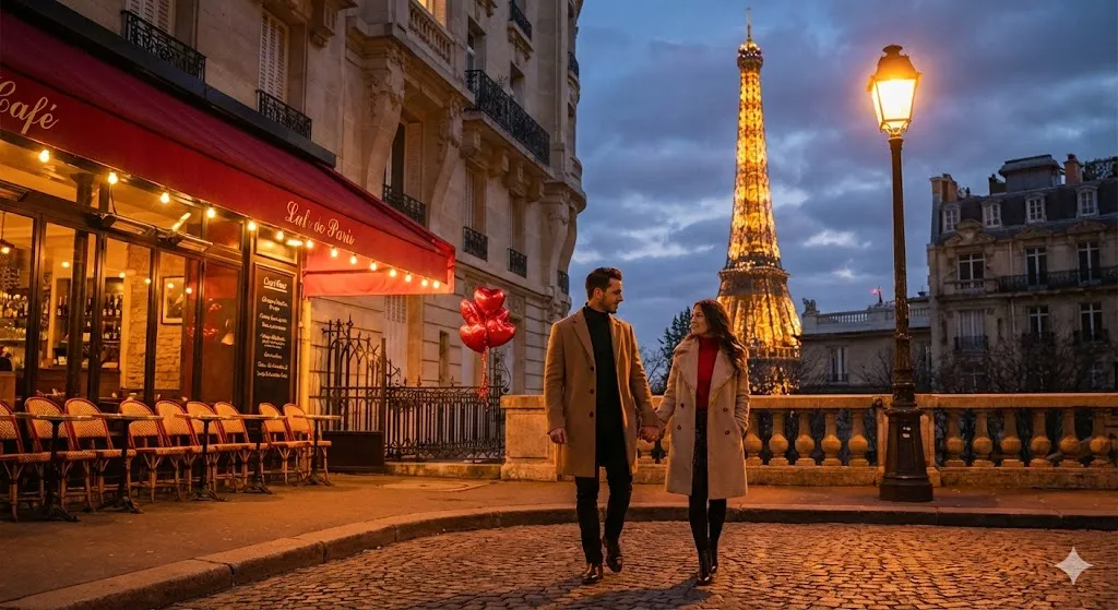 15 Unique Valentine’s Day Traditions Around the World 9 Romantic Parisian street scene
