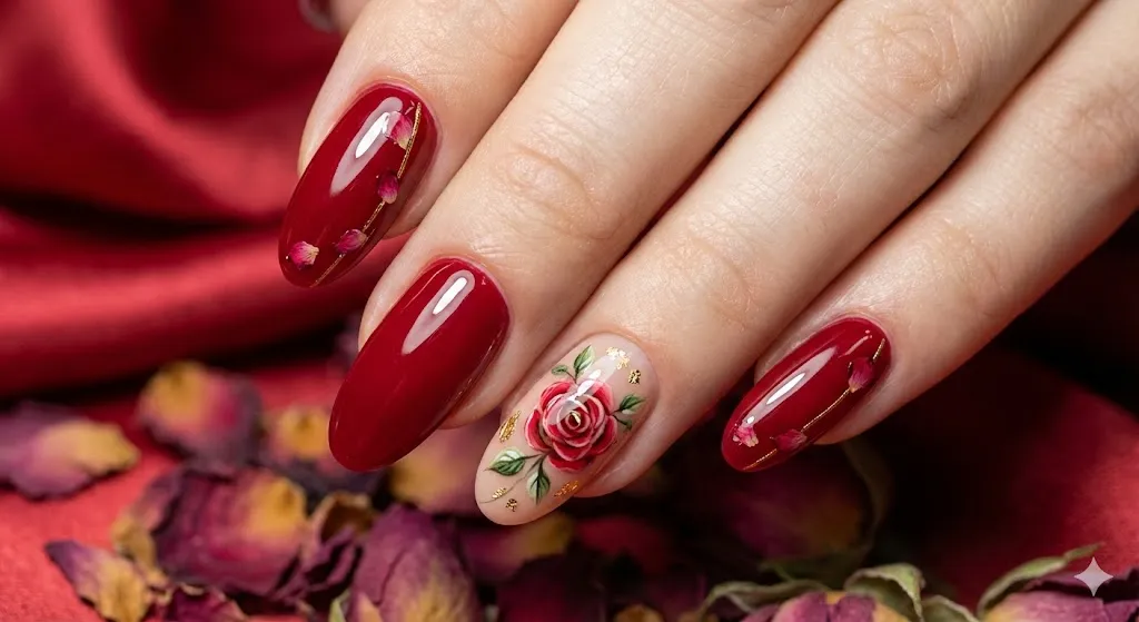 Rose Nail Design