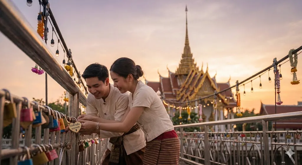 15 Unique Valentine’s Day Traditions Around the World 16 Thai couple placing
