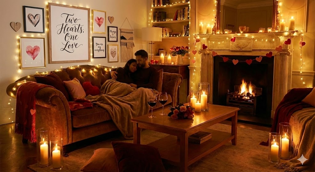17 Valentine’s Day Living Room Decor Ideas to Create a Romantic Home 6 Valentines Day wall decor with romantic quotes