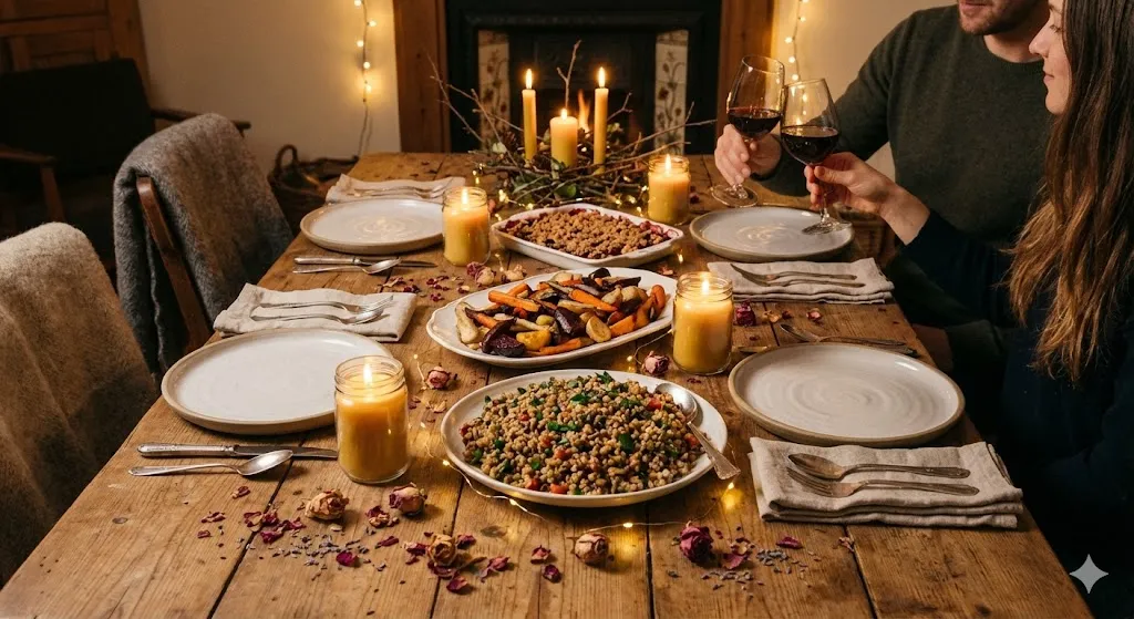 Eco-Friendly Valentine’s Ideas: Celebrate Love Sustainably 4 ero waste Valentines dinner setup