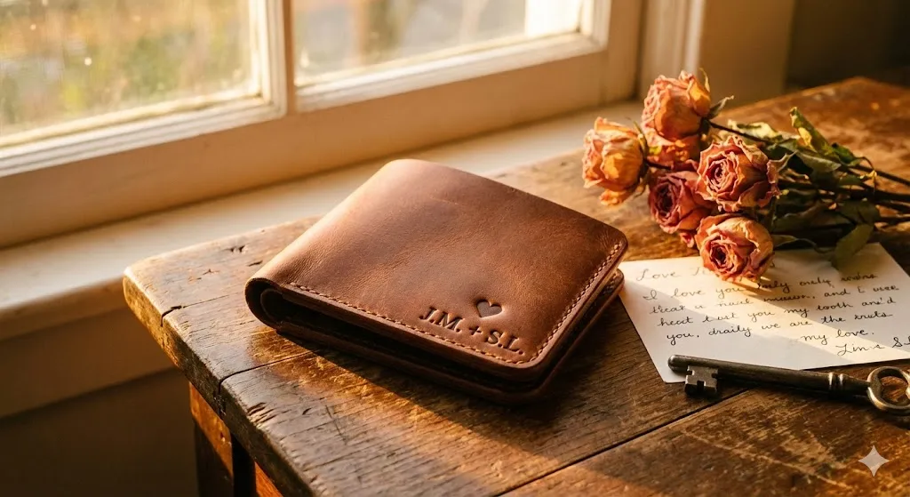 15 Valentine’s Day Gift Ideas for Your Boyfriend: Thoughtful, Romantic & Unique 2 ersonalized leather wallet